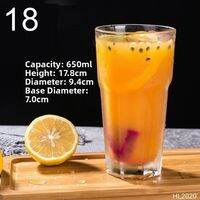 Thickened Octagonal Glass Cup Large Capacity