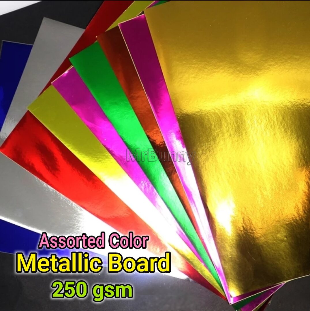 250 Gsm Metallic Board Cardstock Mirror Board Scrapbook Art Paper