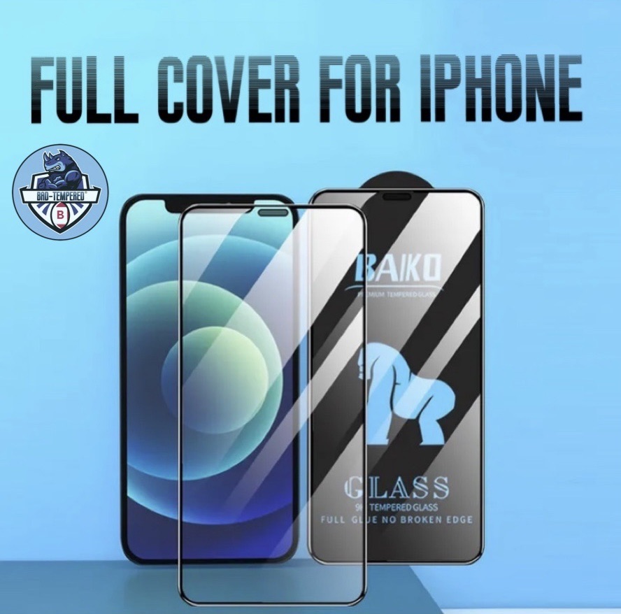 BAIKO Tempered Glass Screen Protector for iPhone - Full Coverage
