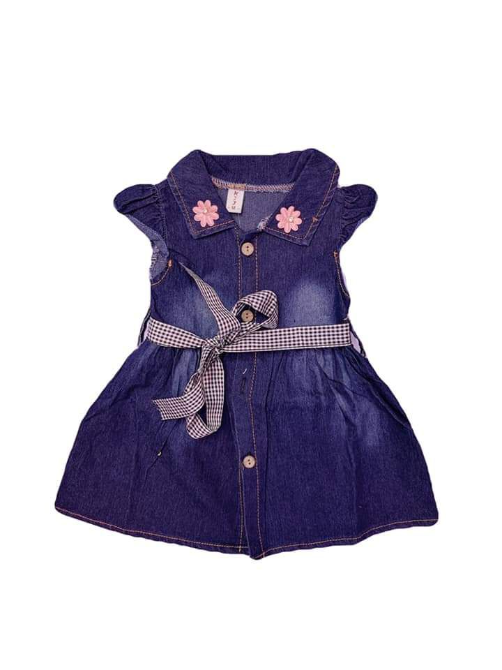 Buy Elegant Baby Girl Jeans Frock (2-3 Years, Blue) at Amazon.in-mncb.edu.vn