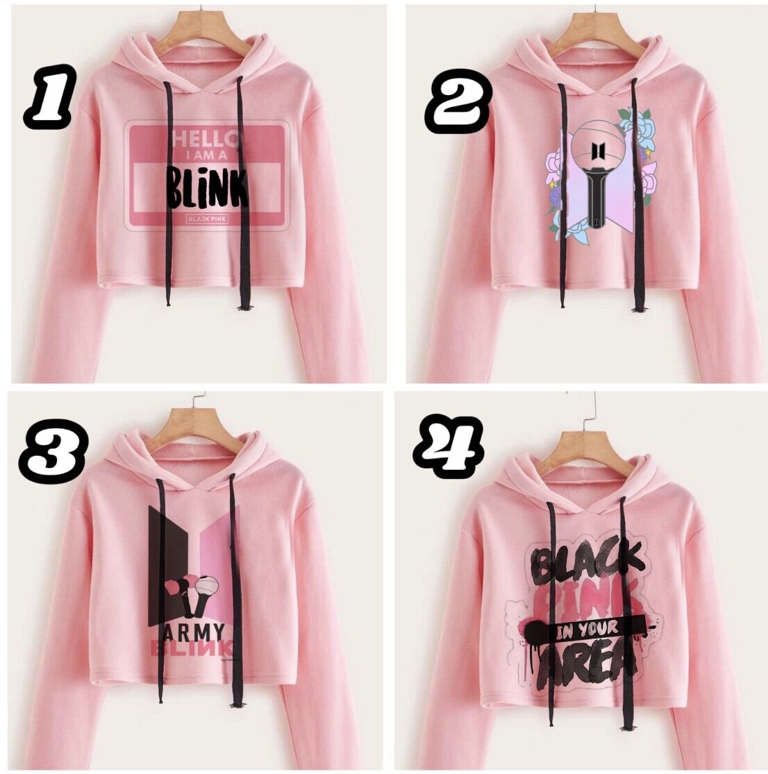 Buy Croptop Hoodie Blackpink online Lazada .ph