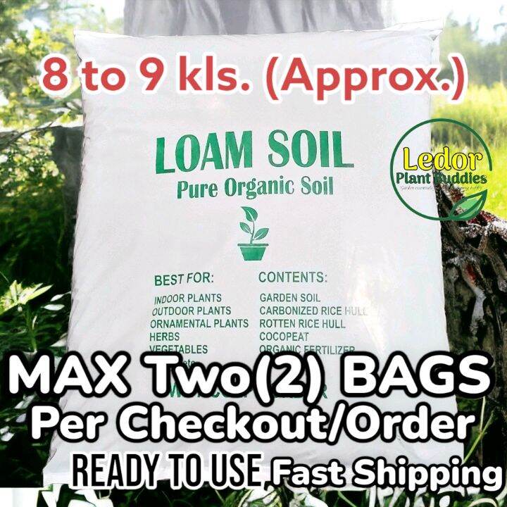 Loam Soil Organic Soil Buhaghag: Lupa pang Halaman 8 Kilos Perfect for Gardening Plants, Packed with Garden Soil, Coco Peat, Organic Fertilizer ( Vermicast - Earthworm or Cow manure ) & Carbonized Rice Hull. 