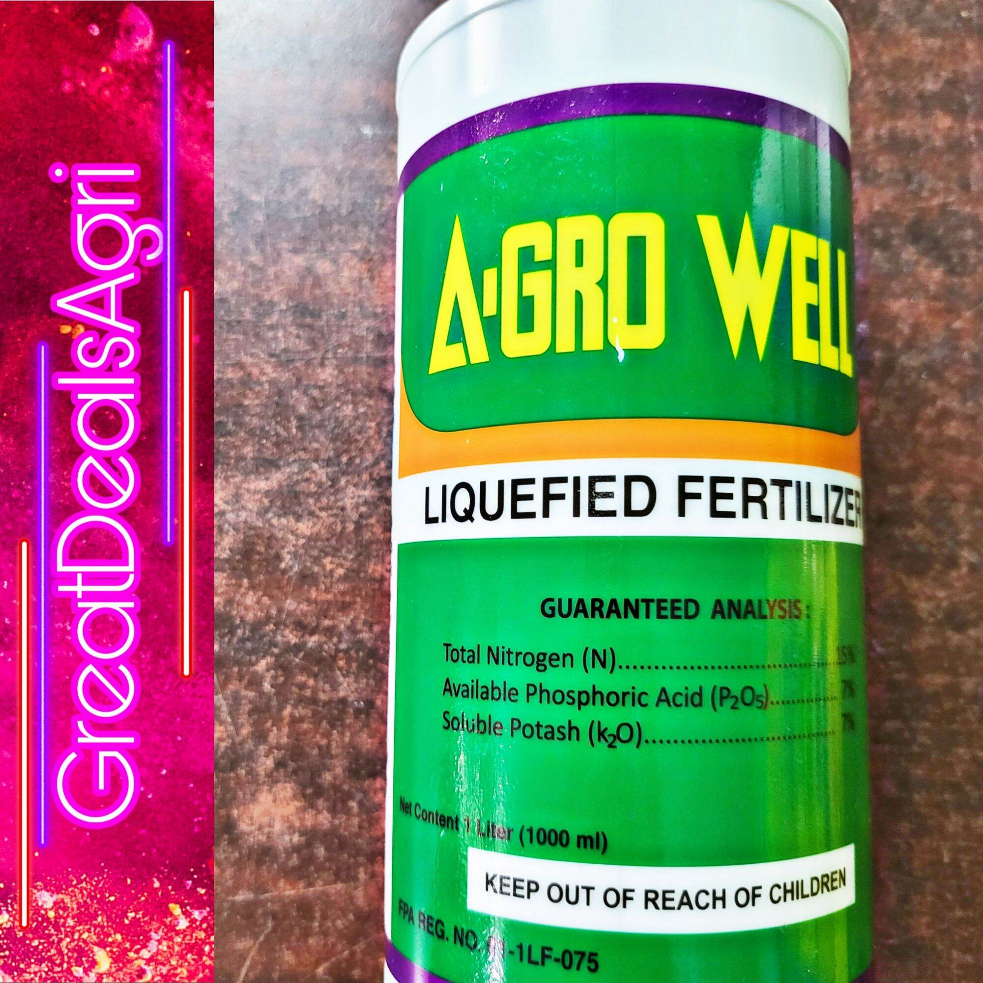 AGROWELL FOLIAR FERTILIZER (1 LITER) AGRICOR FERTILIZER INDUSTRIES INC ...