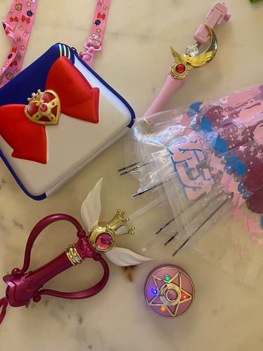 Sailor Moon Sailor Scettro KALEIDOSCOPE Moon Magic Stick Ombrello con LED