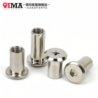 QIMA | Nickel Plated Hex Flange Nut Furniture Screws