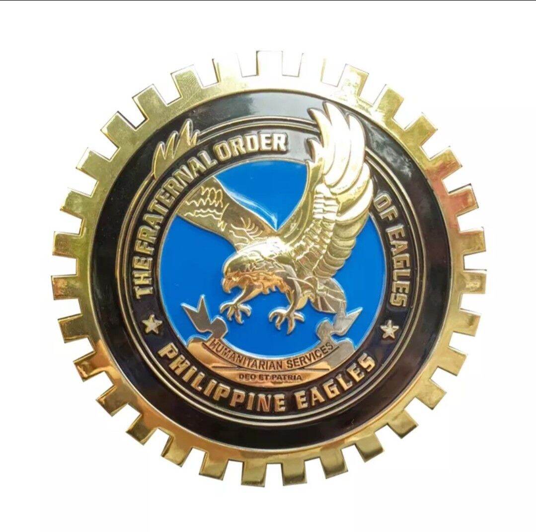 Eagles Front Car Grille Badge, The Fraternal Order of Eagles Car Grille