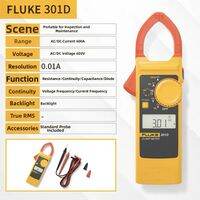Fluke | High Precision Digital Clamp Meter AC DC 301A 301B 301C True RMS Multifunctional Tester for Electrical Wiring and Power Measurement