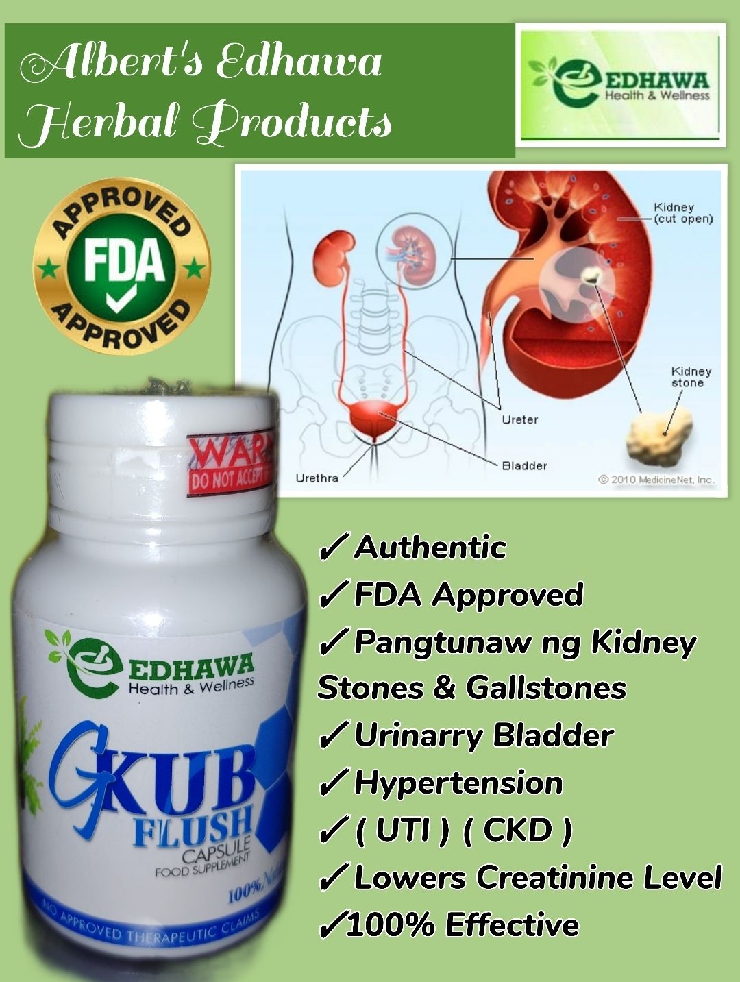 Edhawa Gkub Flush | Dialysis Prevention | Herbal Kidney Treatment