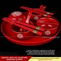 Wedding Red Tableware Set