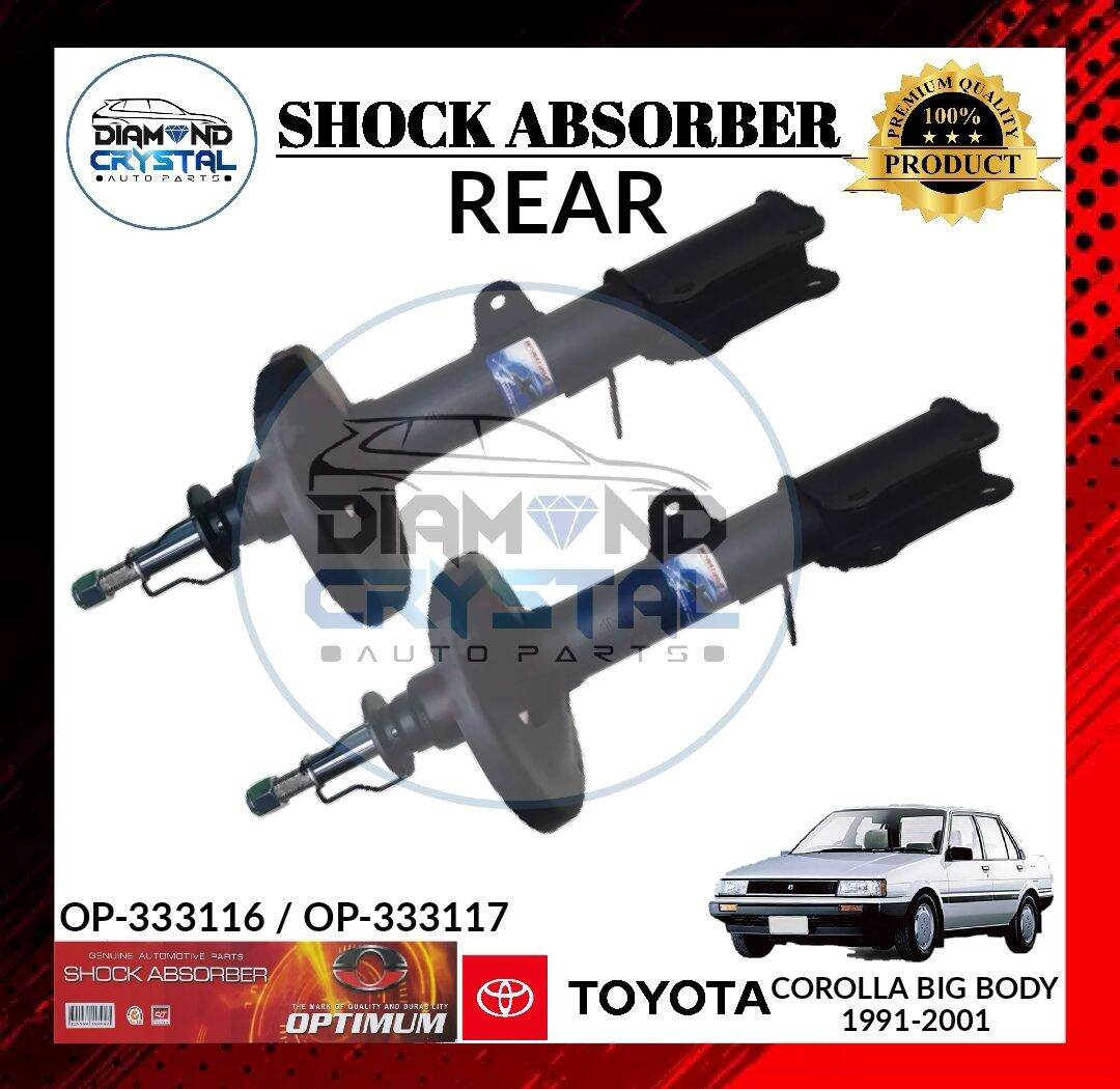 SHOCK ABSORBER TOYOTA COROLLA BIG BODY 1991-2001 REAR PART NO: OP ...