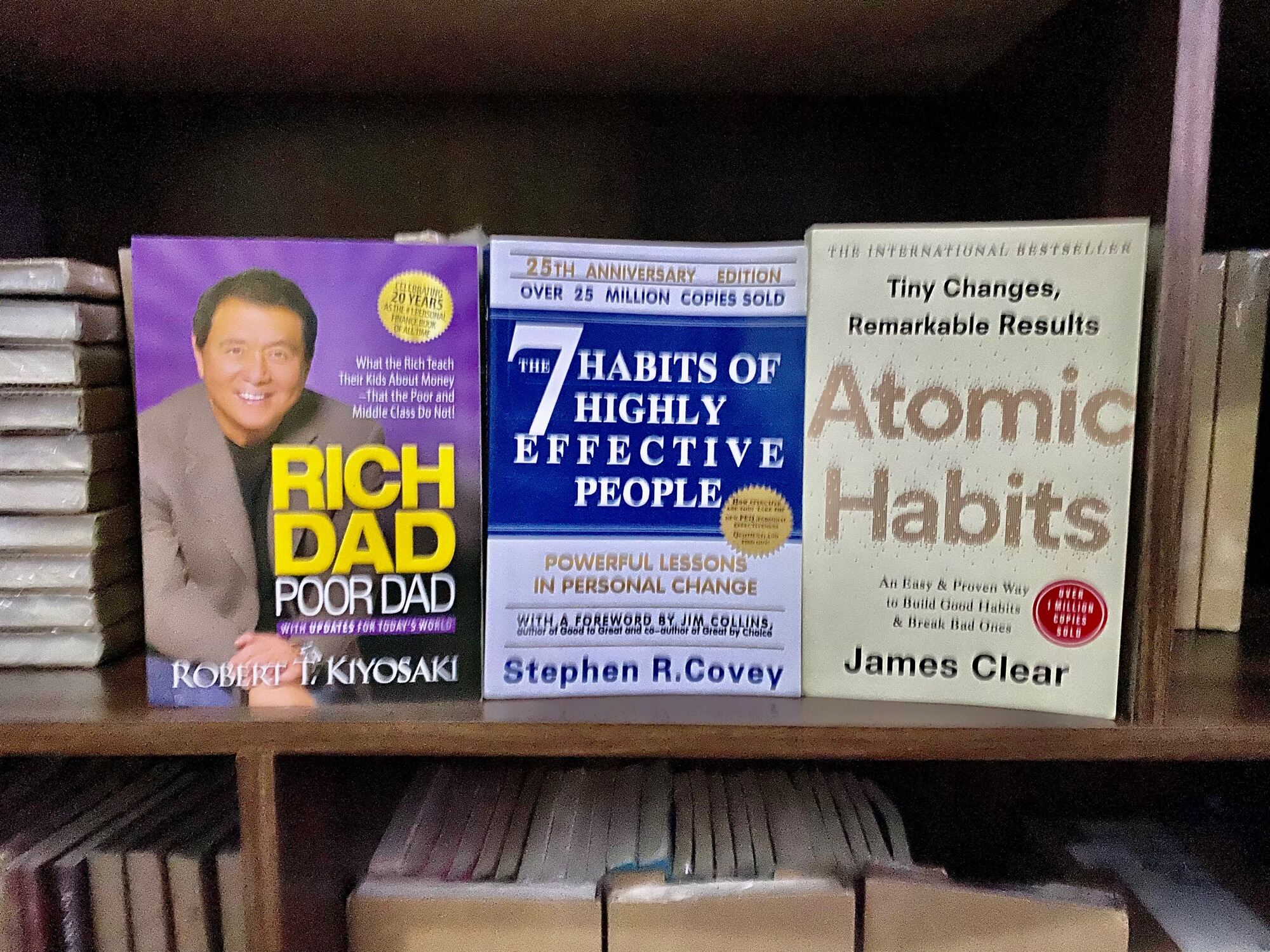 Trio Atomic Habits The 7 Habits Of Highly Effective People Rich Dad