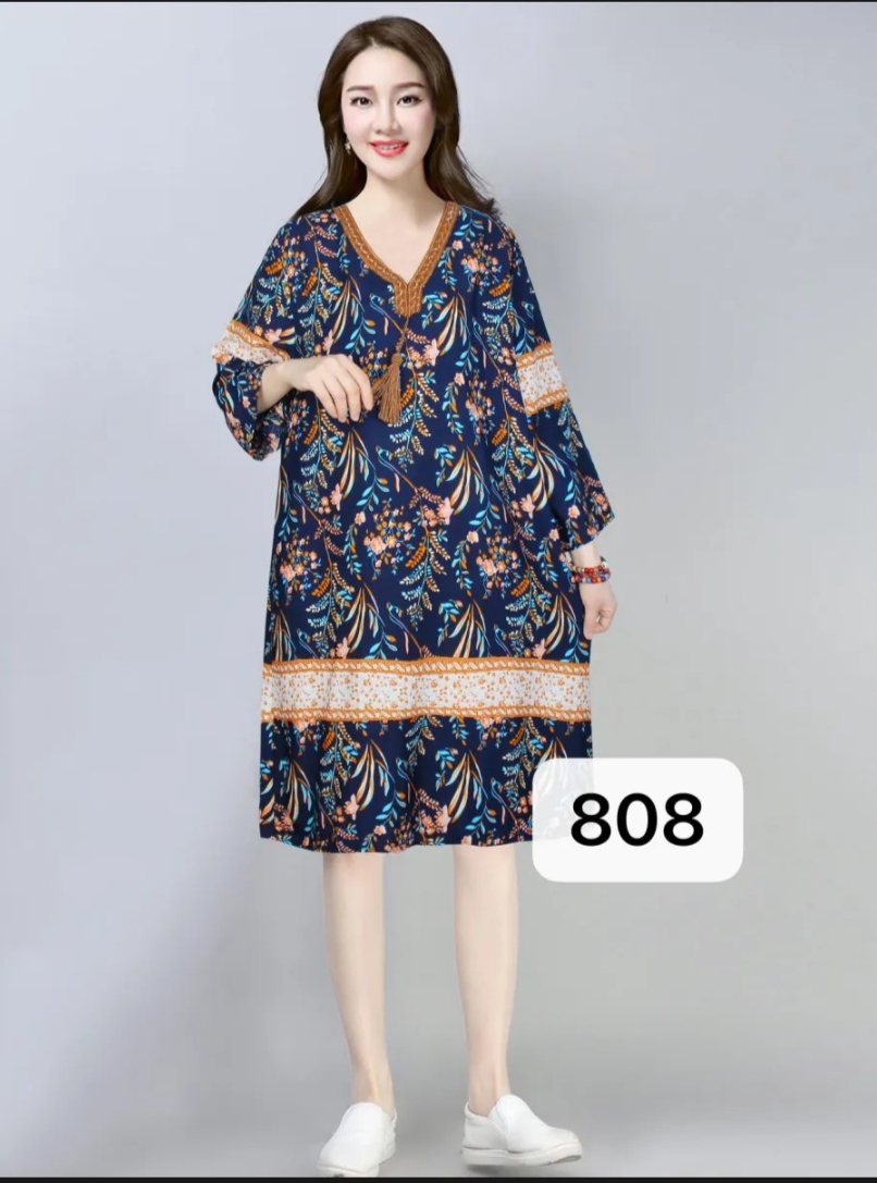 RM SUMMER WEAR BOHEMIAN DRESS FOR WOMEN#809