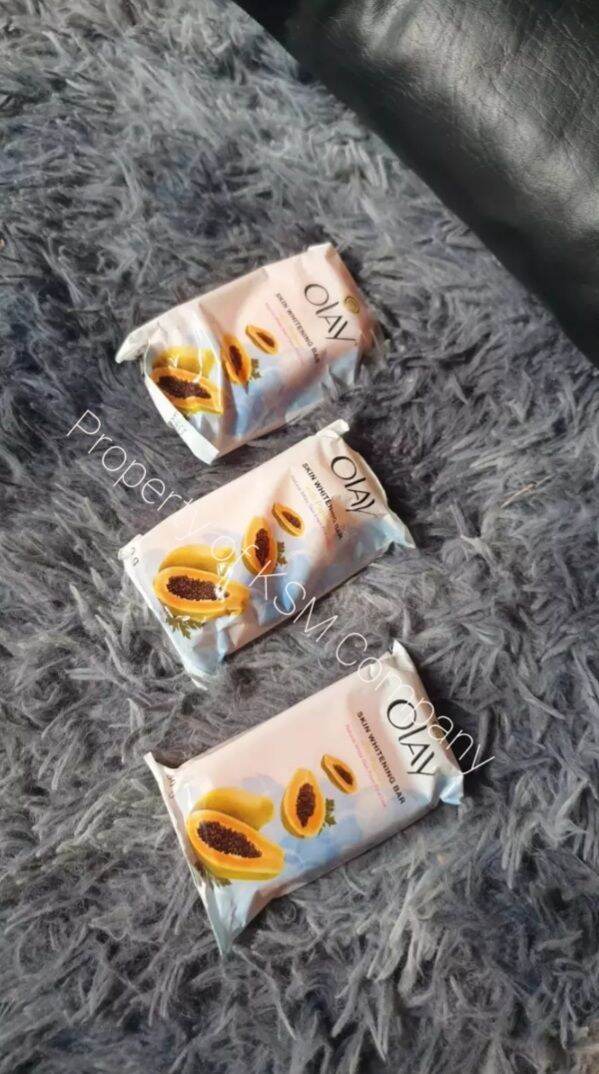 Original Olay Skin Whitening Soap w Papaya 60g x 3Pcs Per Set