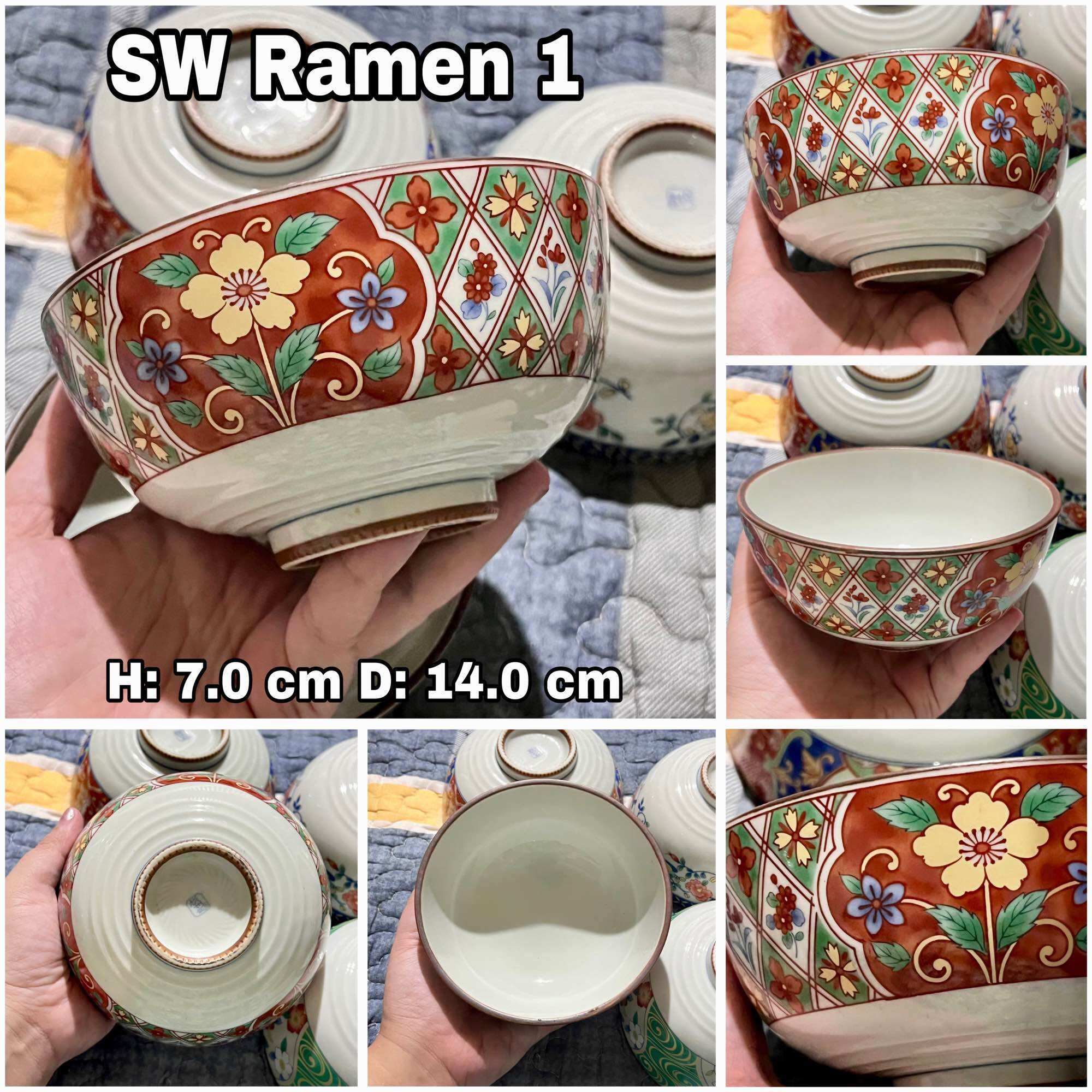 Assorted Designs and Sizes SALE Assorted Stoneware (SW) and Ceramic (C) Ramen Bowls - Japan Surplus. 