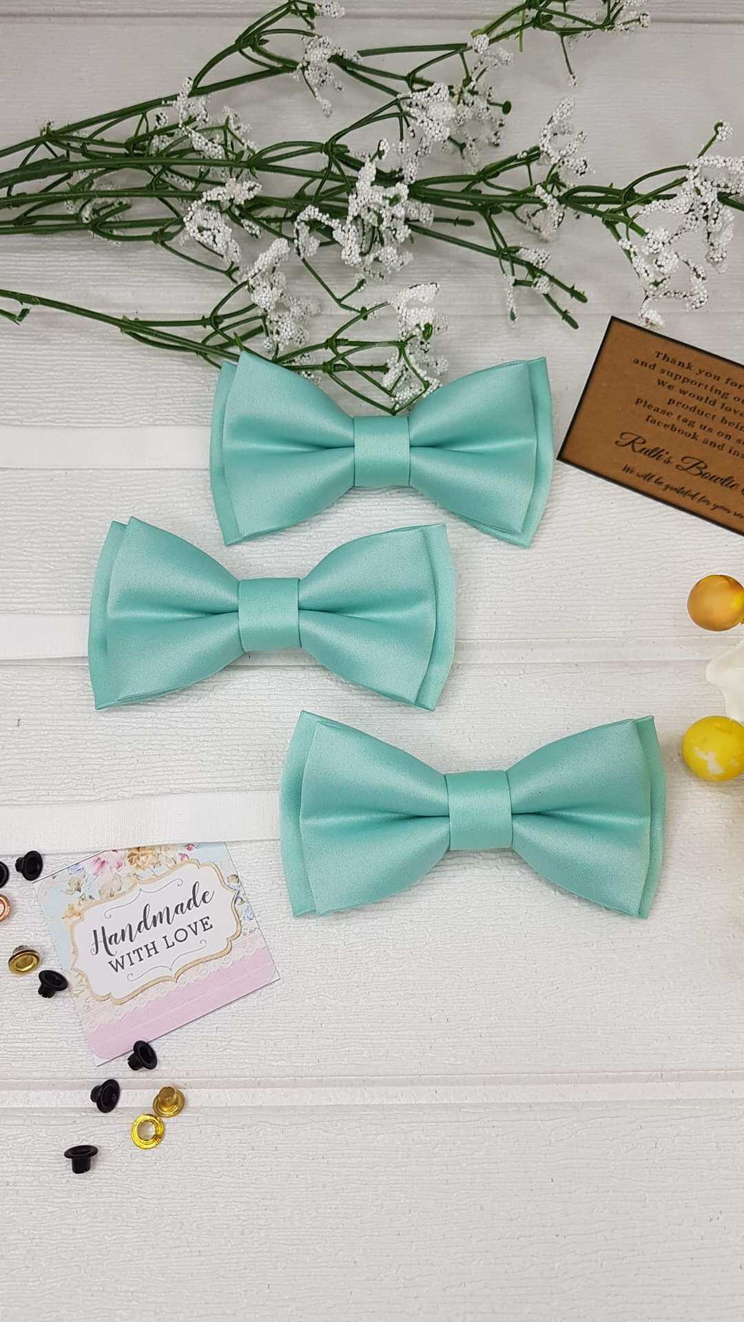 Mint green Bowtie for Wedding (items sold per pc) Lazada PH