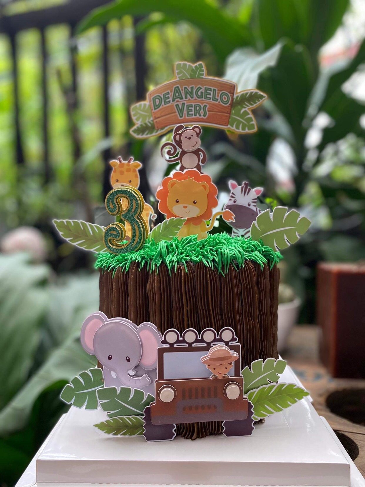 Safari Animals Cake #5