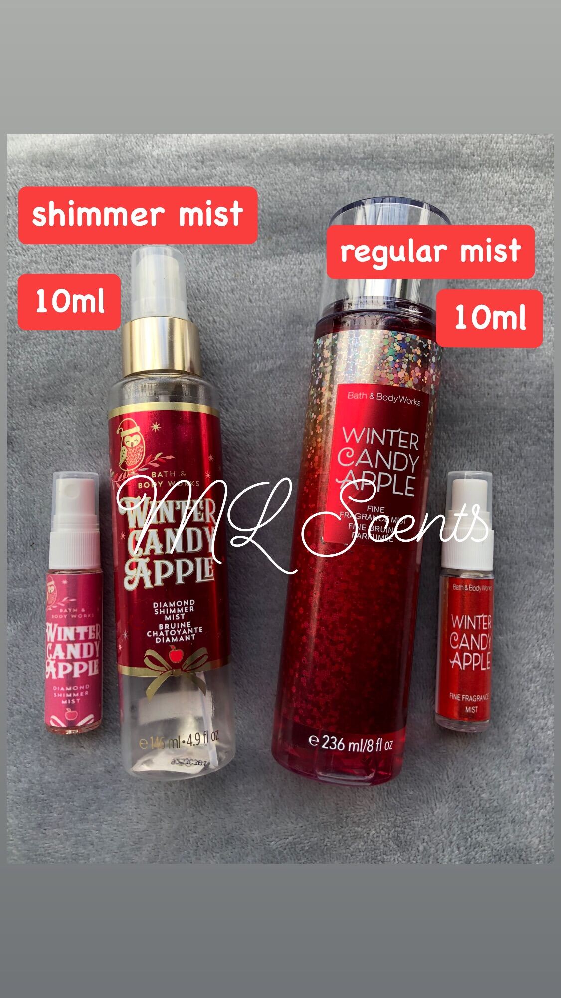 10ml decant Winter Candy Apple regular & shimmer mist | Lazada PH