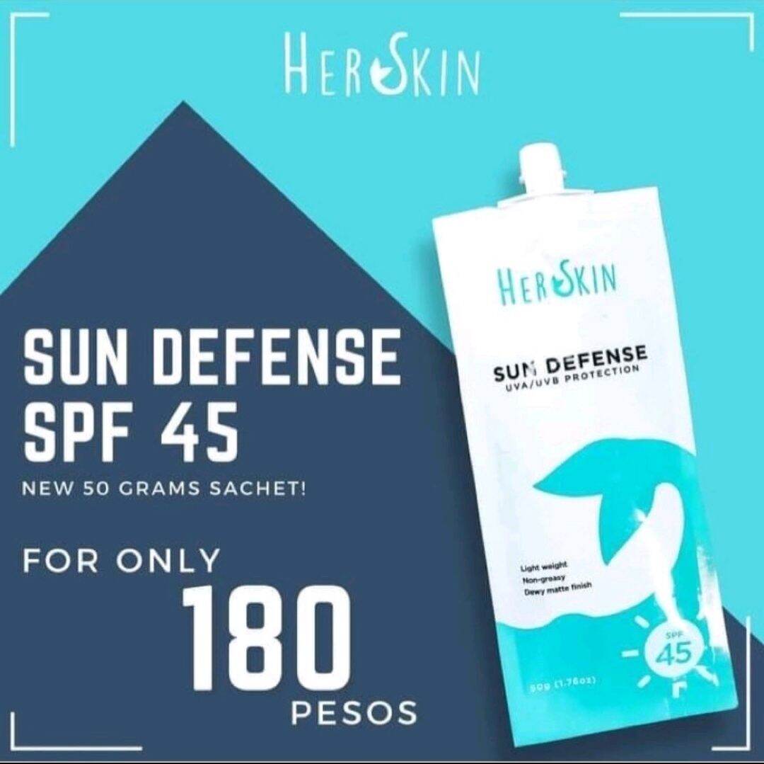 her skin sun defense