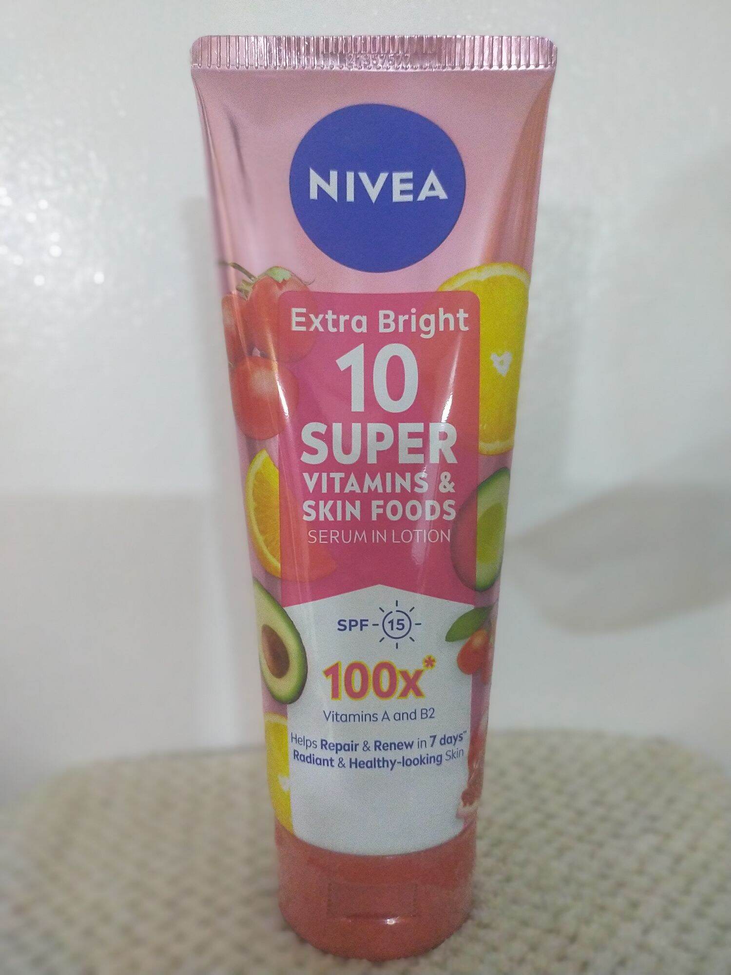 Nivea Extra Bright 10 Super Vitamin Serum in Lotion 180ml/100% Original ...