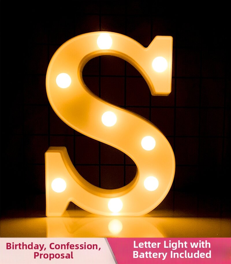 Romantic LED Letter and Number Display Light