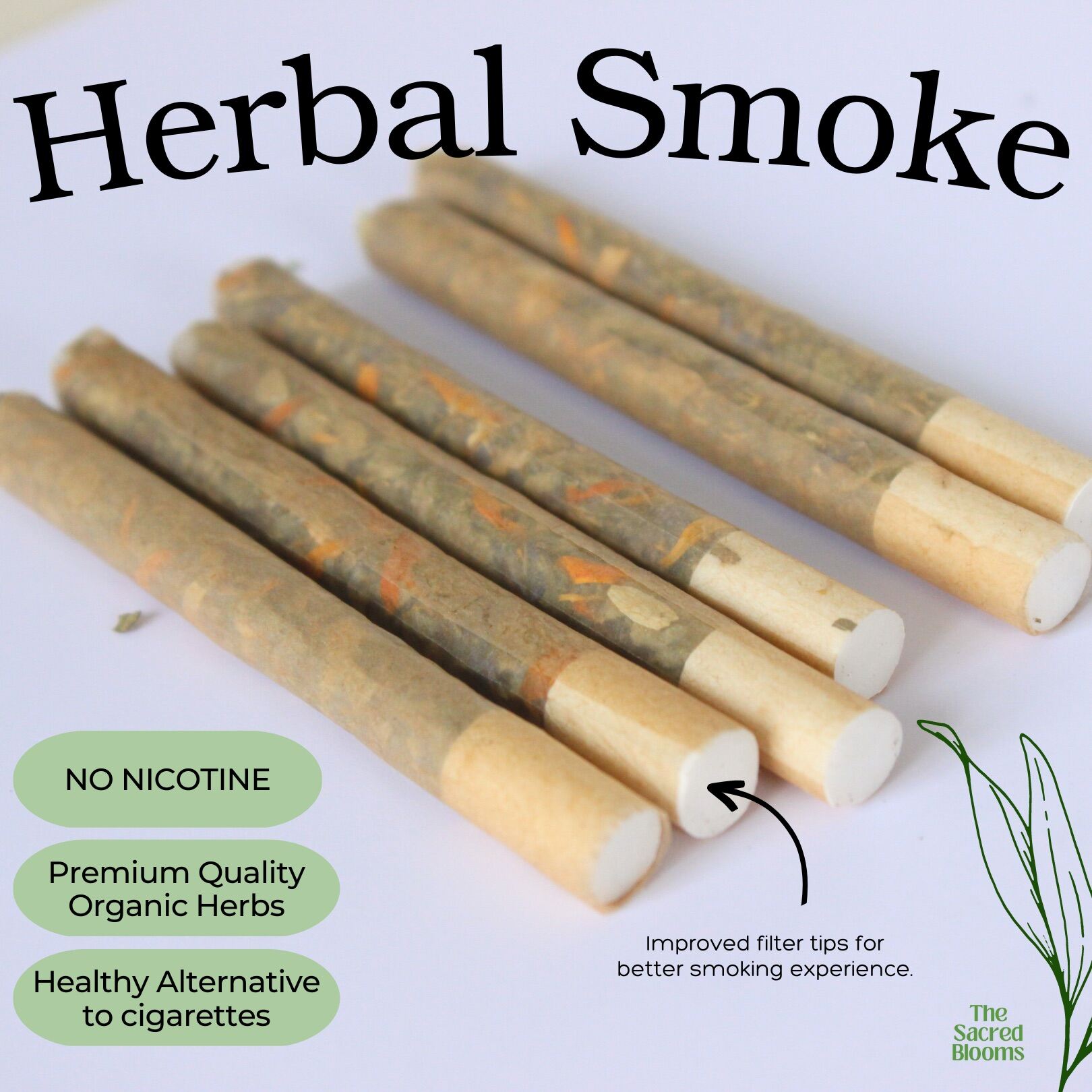 Herbal Smokes (TRIAL PACK) For Meditation, Ritual & Self Ceremony