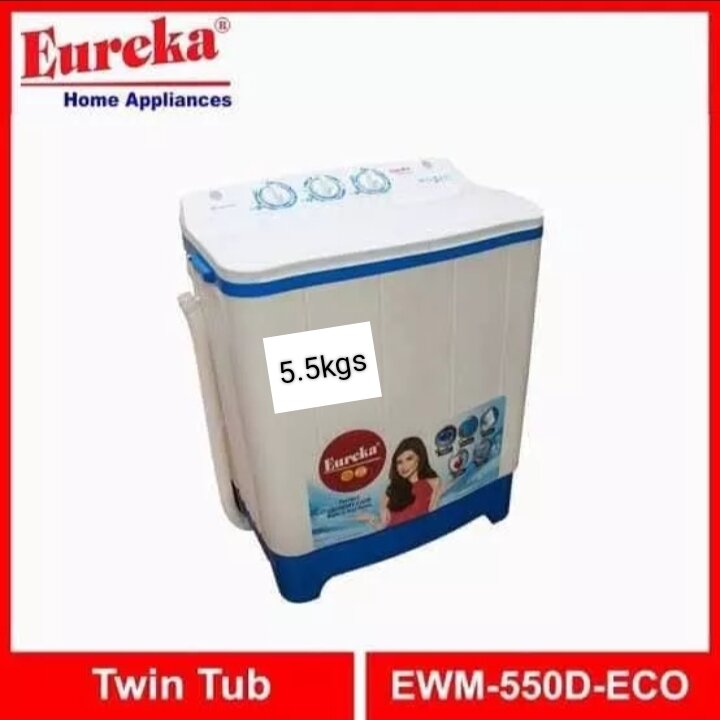 DOUBLE WASHING MACHINE 5.5KG EUREKA