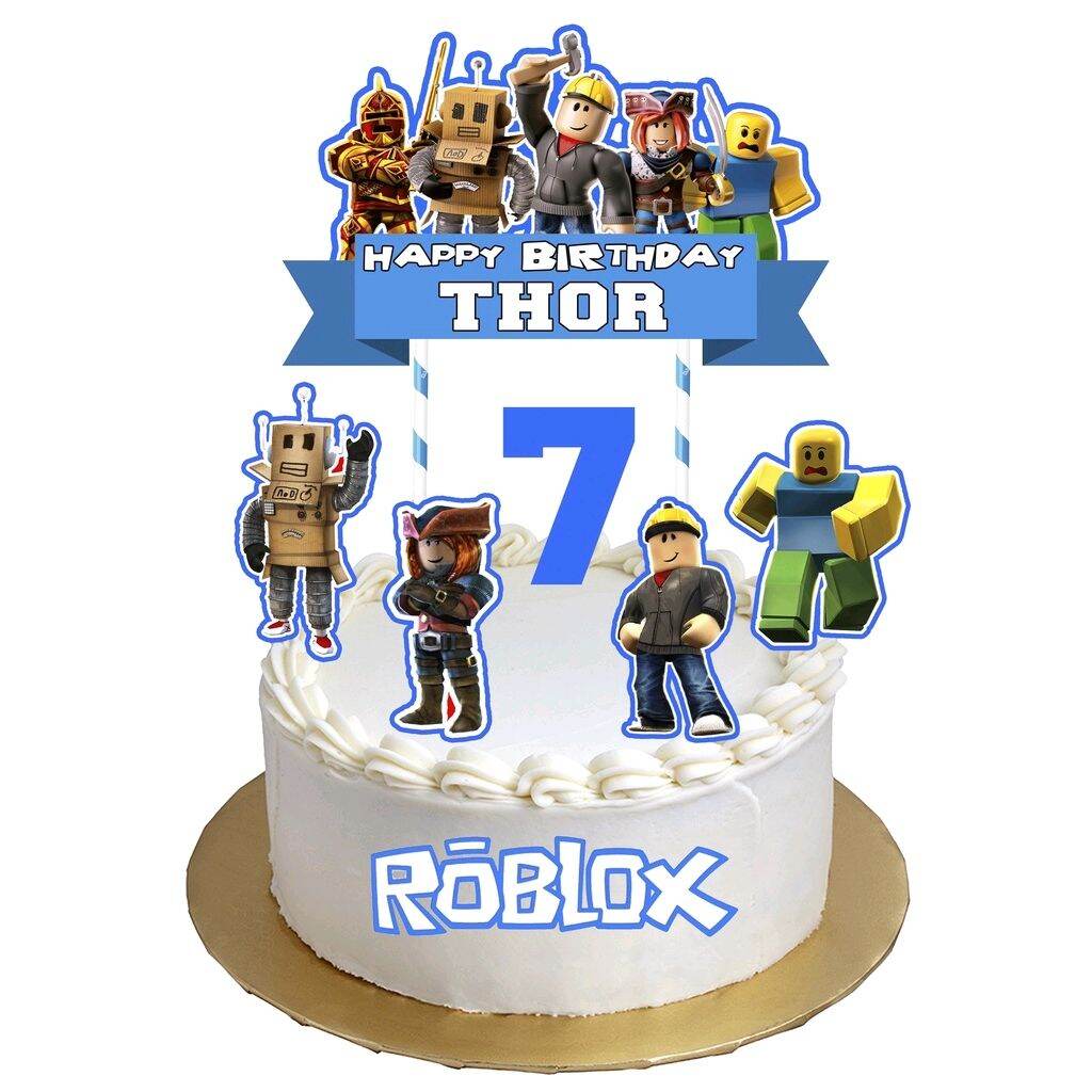 Cakes_dagaby - Bolo tema roblox Topper @bella_ppersonalizados