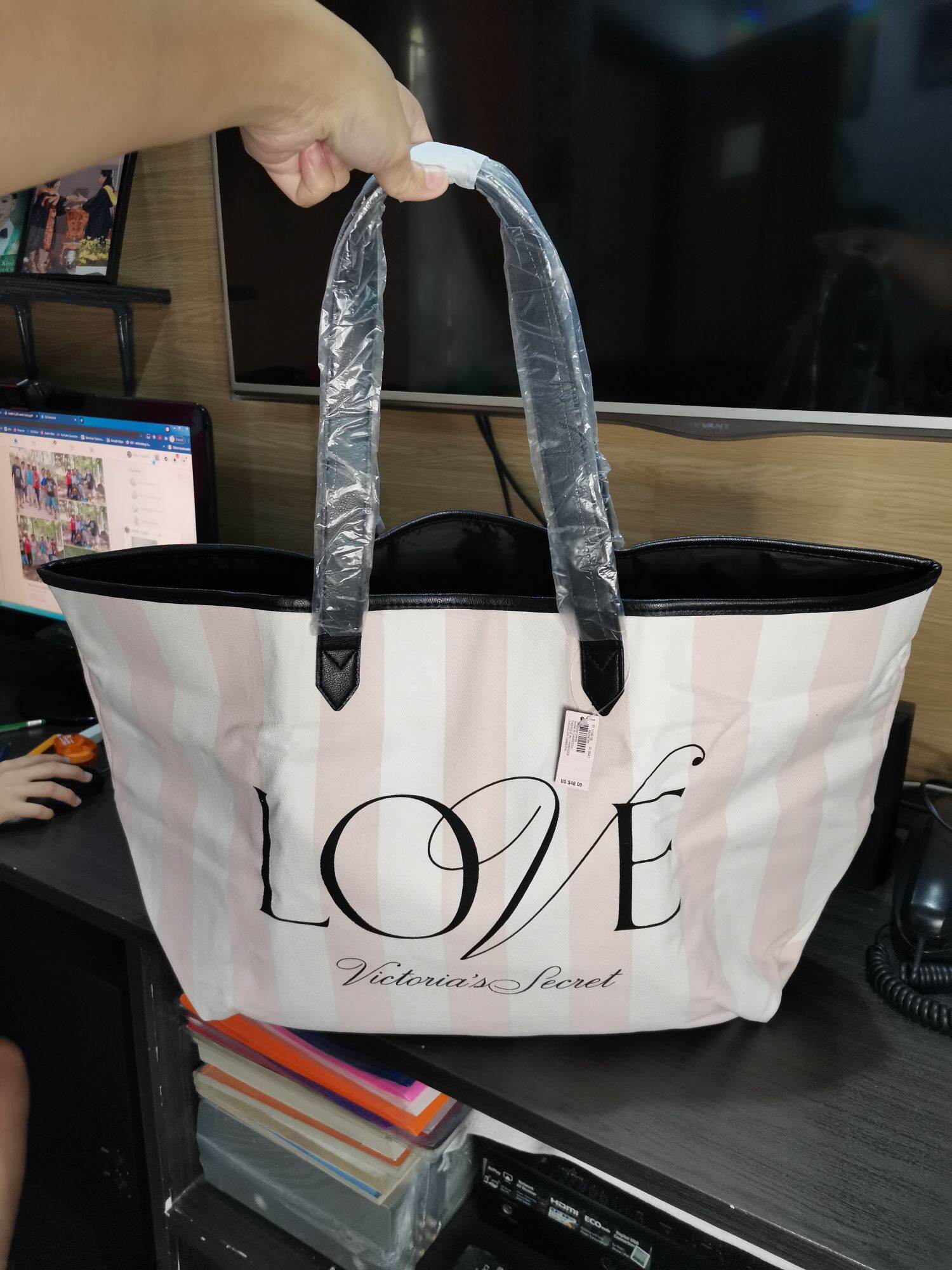 VS Tote bag Love Stripe (Large) | Lazada PH