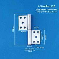 Stainless Steel Flag Type Bathroom Door Hinges
