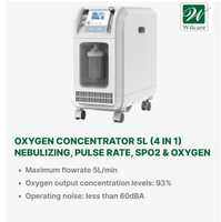 Wilcare (4 in 1) Portable Oxygen Concentrator with SPO2 & PRbpm 5L