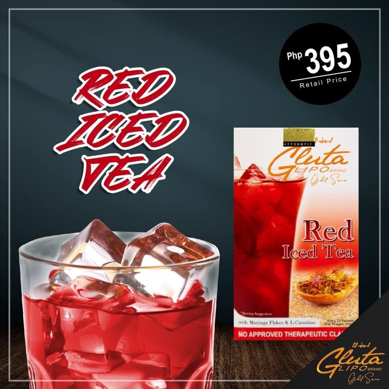 GLUTA LIPO RED ICED TEA ️ Onhand ️ Lazada PH