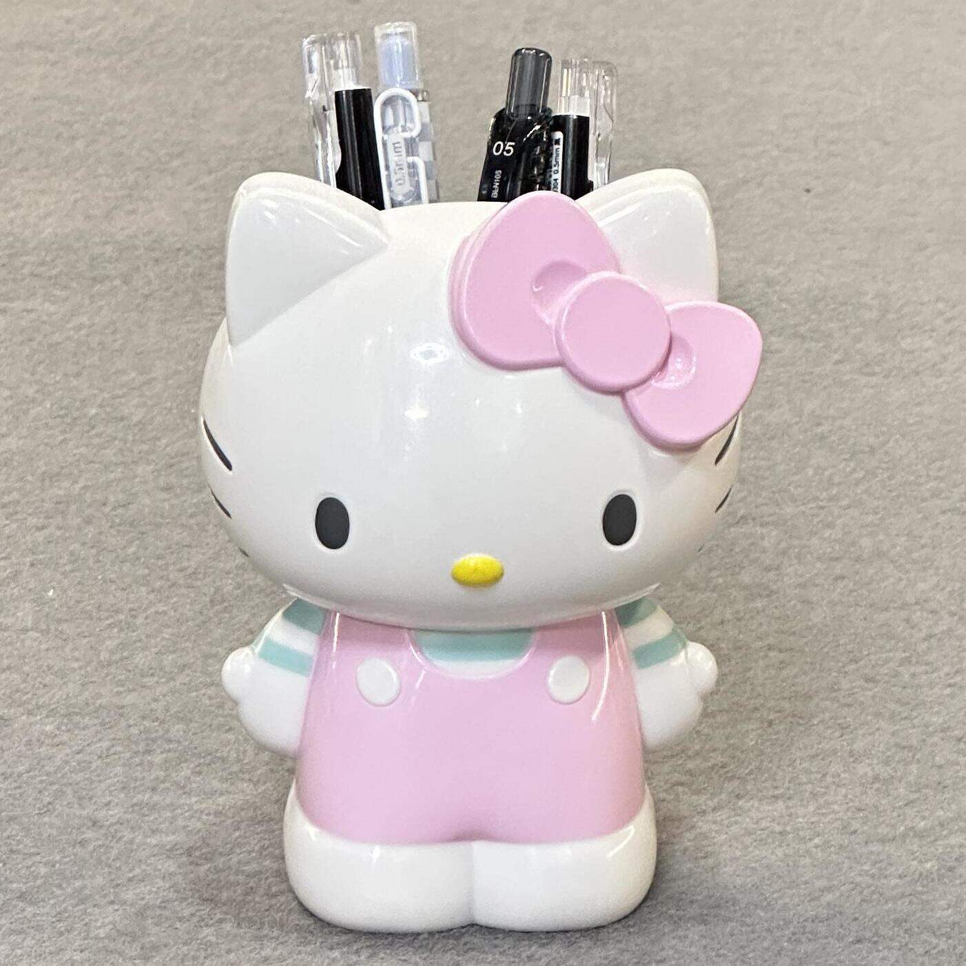 New Cartoon Sanrio Hello Kitty Pen Holder Stationery Melody Makeup Brush Storage Tube Desktop Storage Ornaments Gift Toys