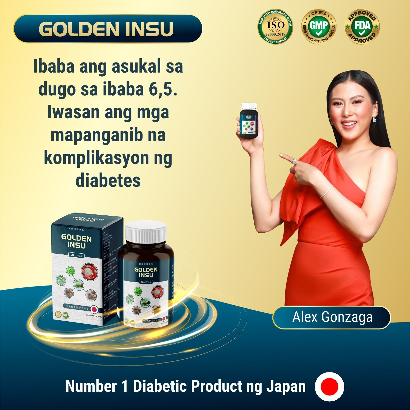Golden Insu Fda Approve Japans No1 Diabetes Pill Now In The Philippines 60 Pills Lazada Ph