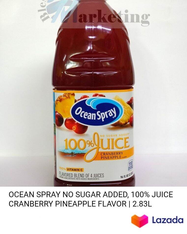 Ocean Spray cranberry pineapple flavor no Added sugar. Lazada PH