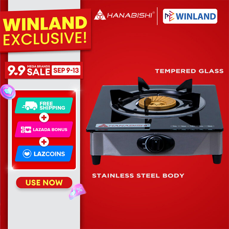 HANABISHI by Winland Single Burner Gas Stove GGS-100