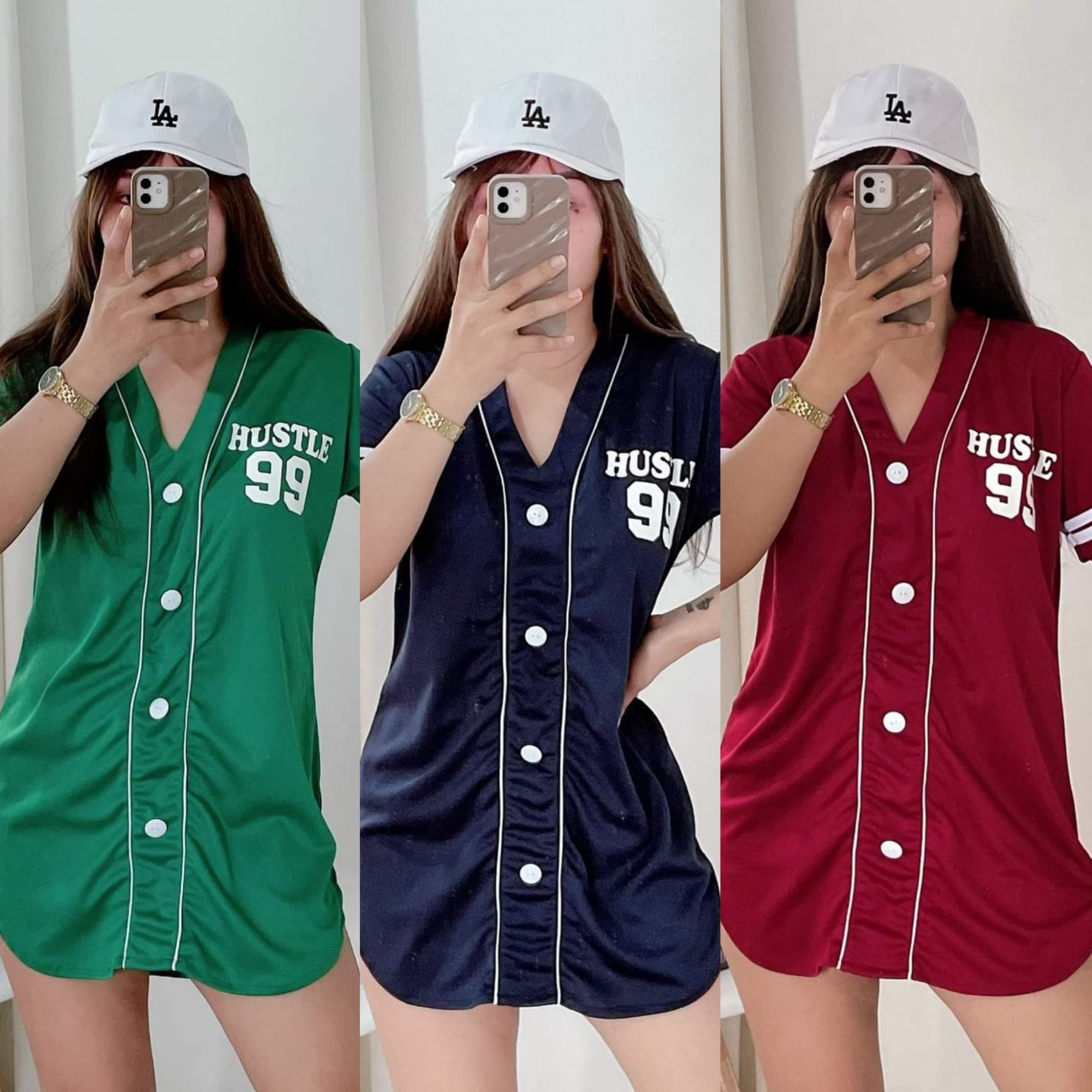 Womens Baseball Jersey Shirt Dress Baggy Sports T Shirt Top Fashion  Oversized *