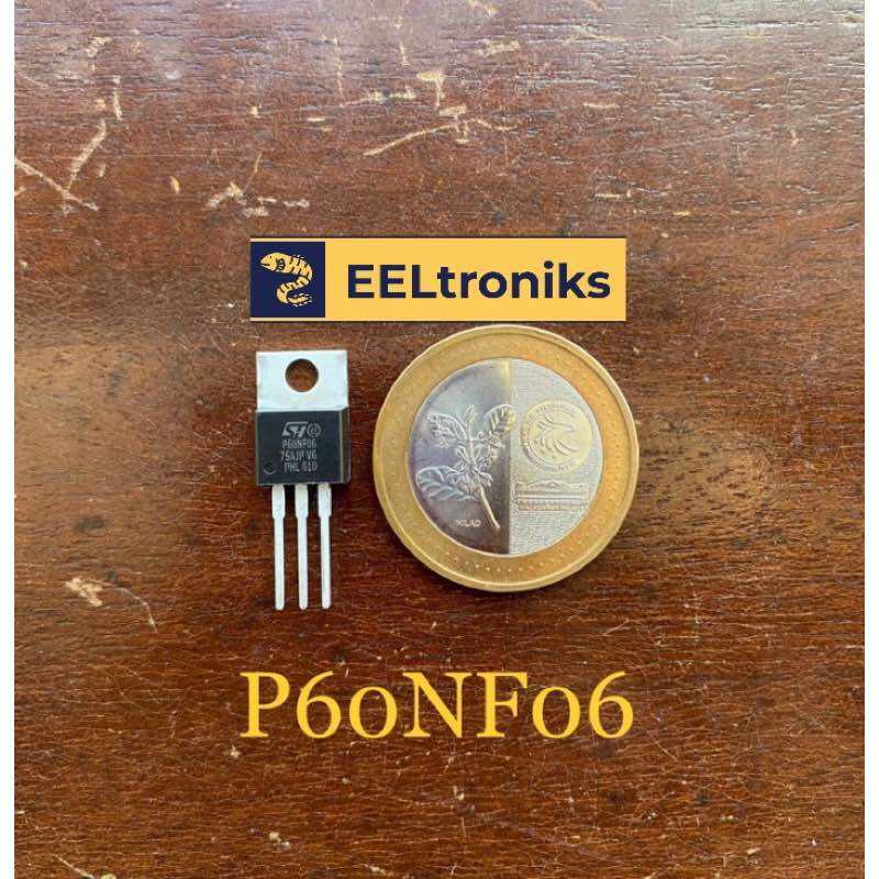 TRANSISTOR P60NF06 / STP60NF06 N-CHANNEL MOSFET 1pc | Lazada PH