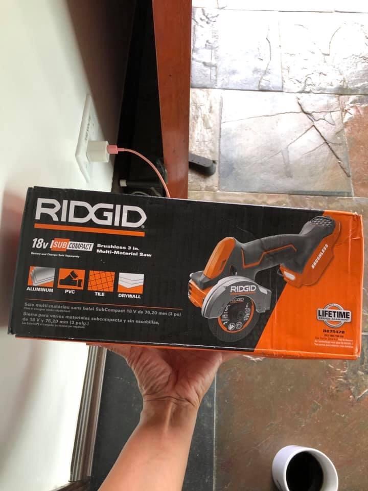 Ridgid 18-Volt SubCompact Lithium-Ion Cordless Brushless in. Multi-Material  Saw (Tool Only) with (3) Cutting Wheels Lazada PH