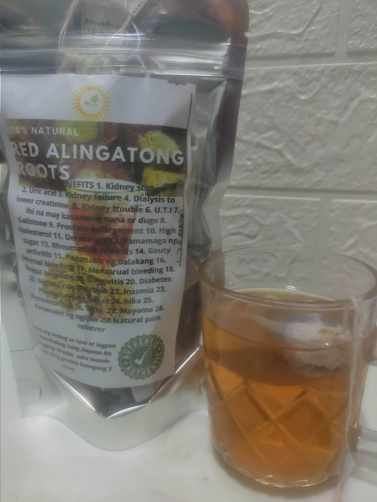 Red Alingatong Roots 10 pcs Herbal Tea bag 100% Pure