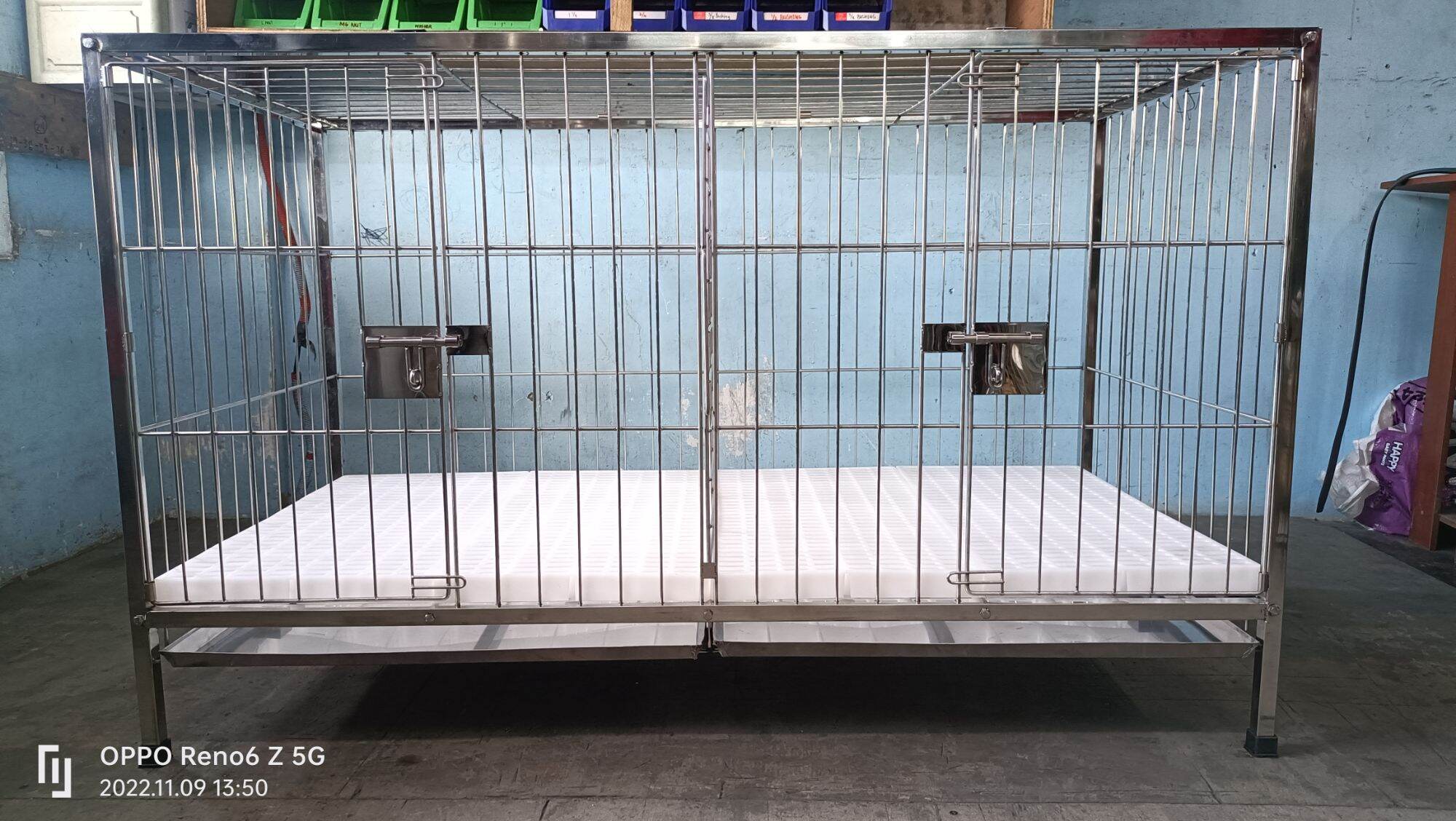 2×4×2.5 2doors with pooptray..stainless 304 dog cage Lazada PH