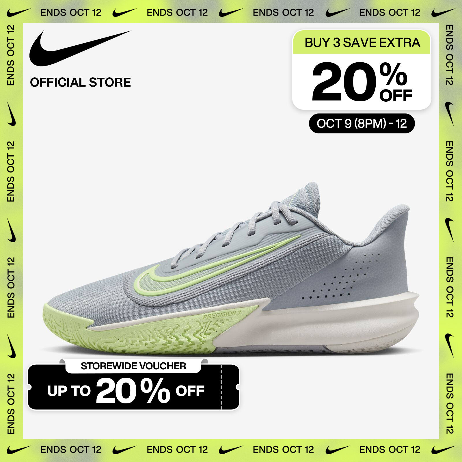 Nike Mens Precision Original Football Grey Black/White