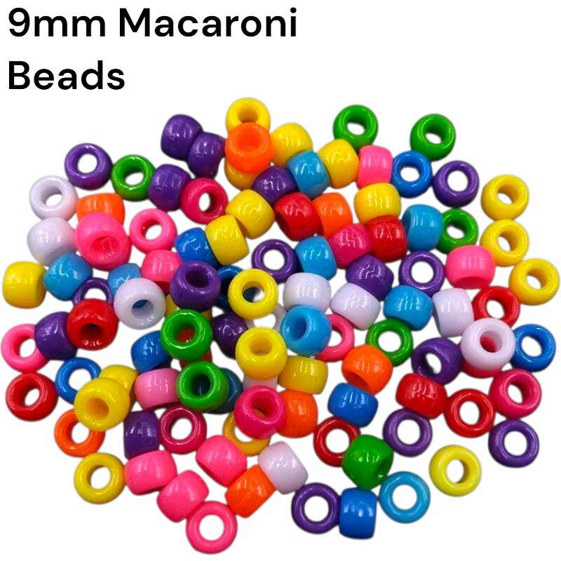 9mm Macaroni Beads use for DIY accessories DIY Beading Materials (30pc pack