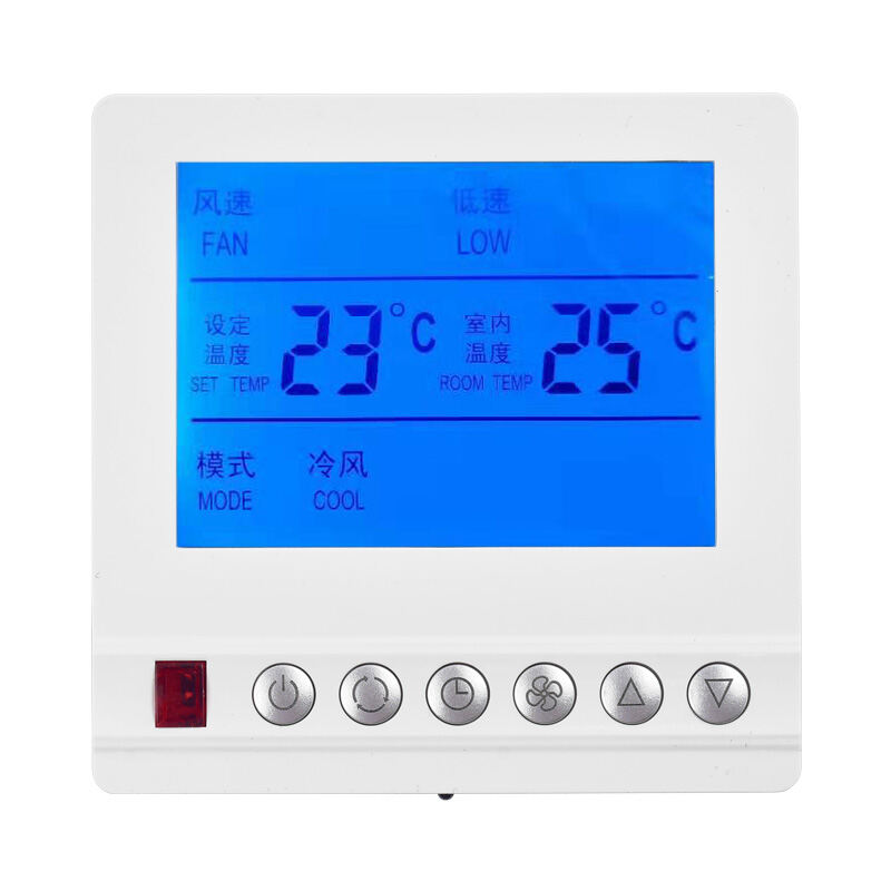 Central Air Conditioning Thermostat LCD ThreeSpeed Control Panel