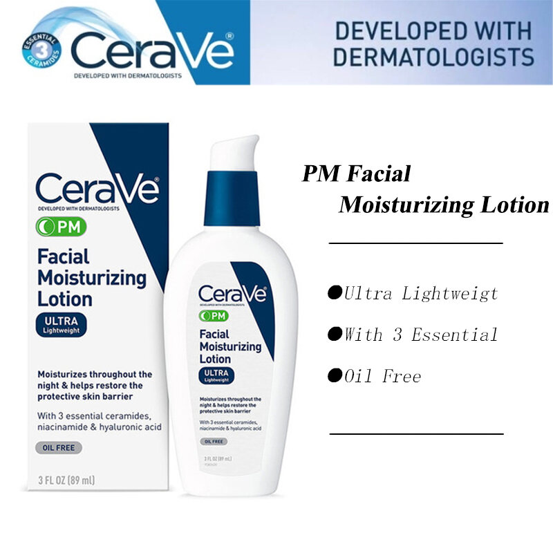 CeraVe PM Night Lotion for Dry Sensitive Skin