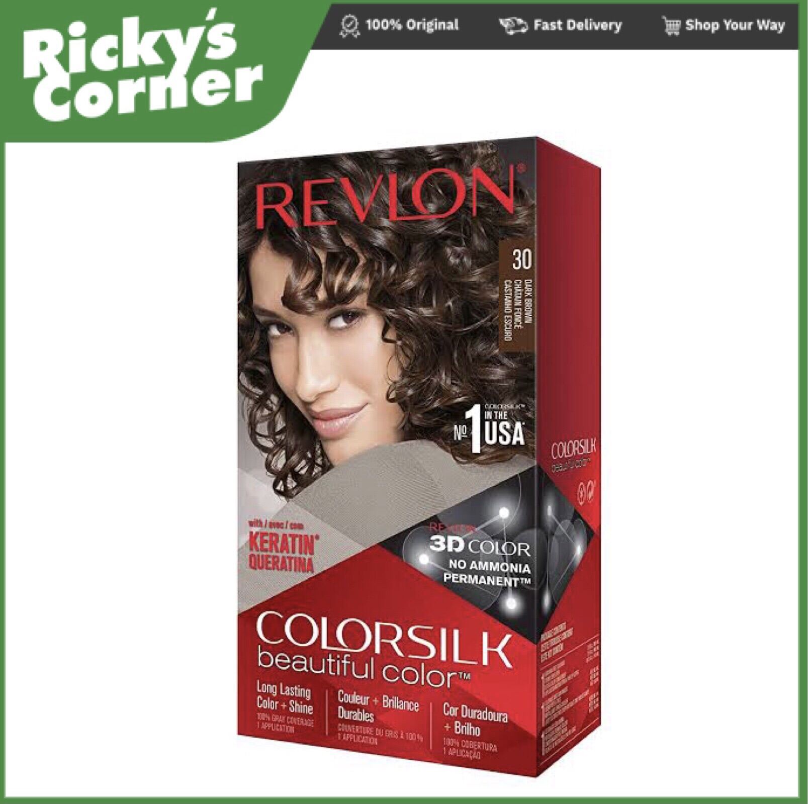 Revlon colorsilk dark brown 30 hair color