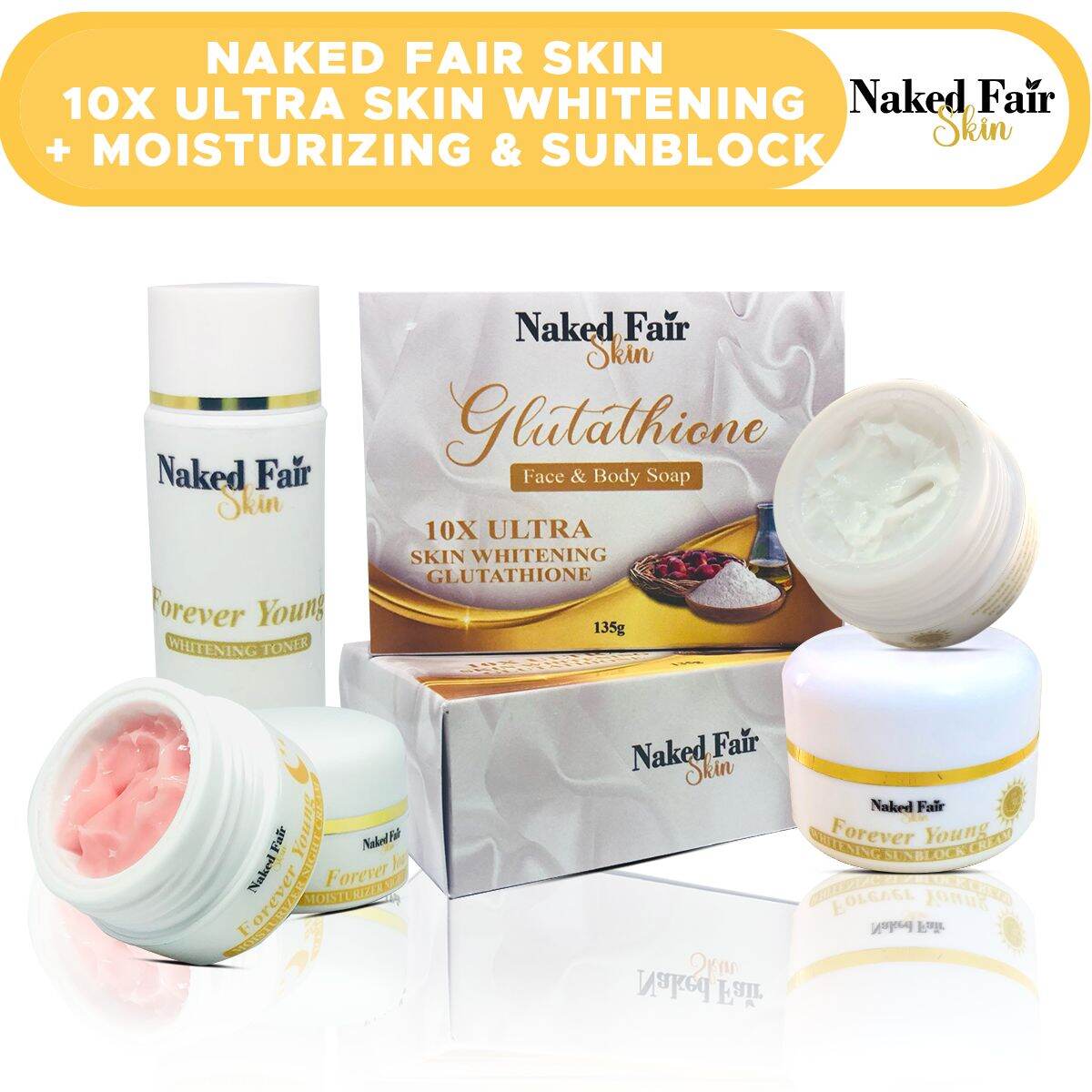 Acne Treatment Set Skin Care Set Naked Fair Skin Set Whitening