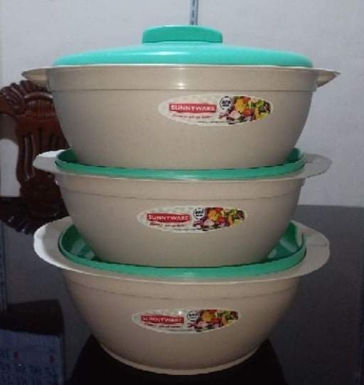 Food Keeper Set 3 in 1 Set Tupperware with Soup Server Bowl with