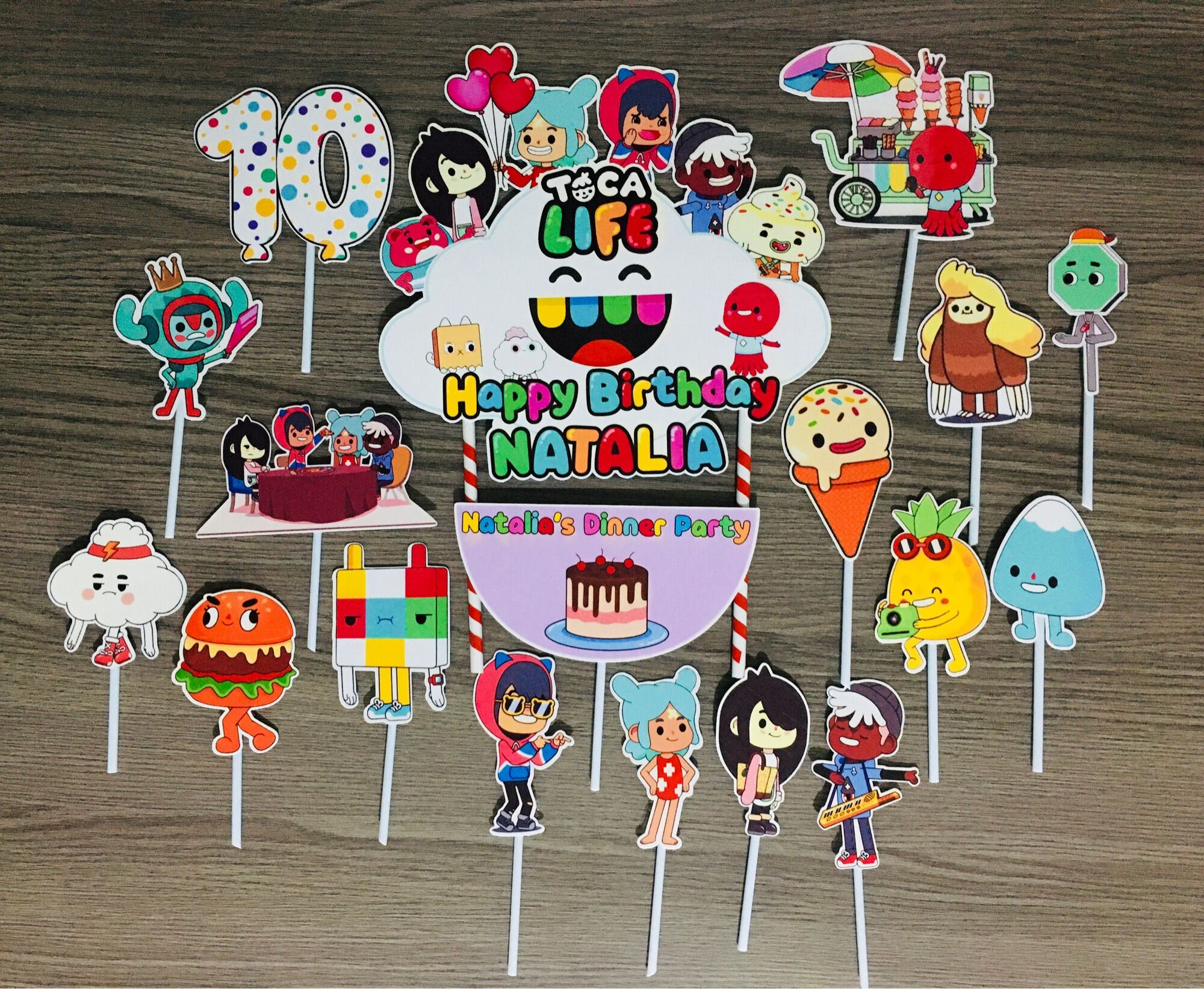 Toca Life World Cake Topper/ Toca Boca / Toca Life World/ Toca