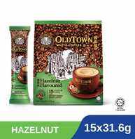 [NEW PACKAGING] OLDTOWN White Coffee 3-in-1 Hazelnut (15 sachets per pack) from Malaysia Halal