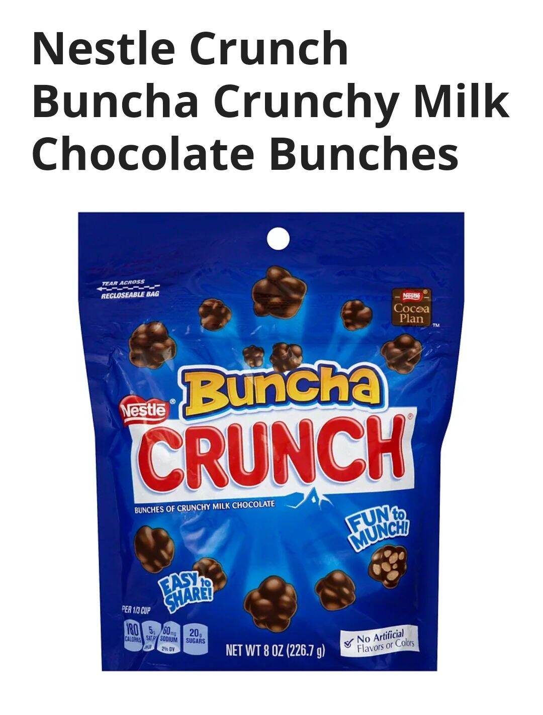 Nestle Buncha Crunch 226.7 grams
